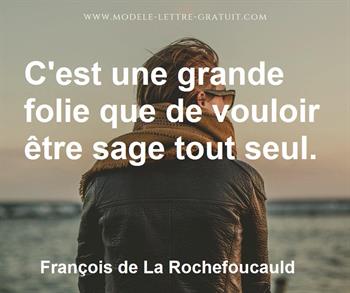 Citation de François de La Rochefoucauld