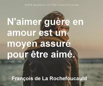 Citation de François de La Rochefoucauld