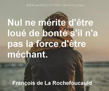 Citation de François de La Rochefoucauld