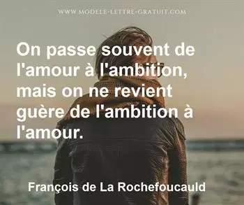 Citation de François de La Rochefoucauld