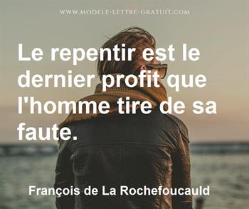 Citation de François de La Rochefoucauld