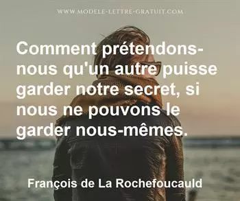 Citation de François de La Rochefoucauld