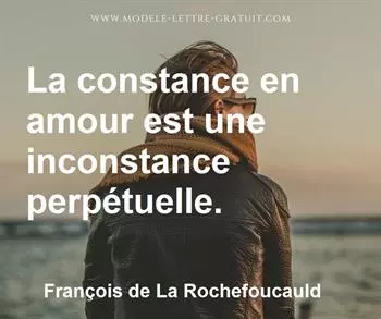 Citation de François de La Rochefoucauld
