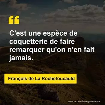 Citation François de La Rochefoucauld