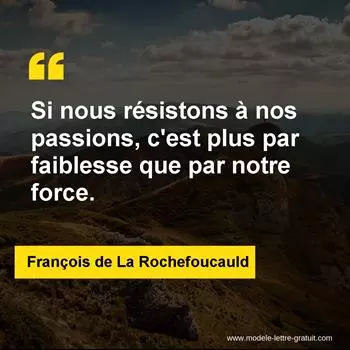 Citation François de La Rochefoucauld