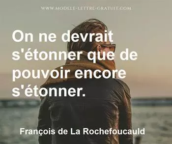 Citation de François de La Rochefoucauld