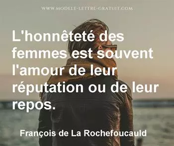 Citation de François de La Rochefoucauld