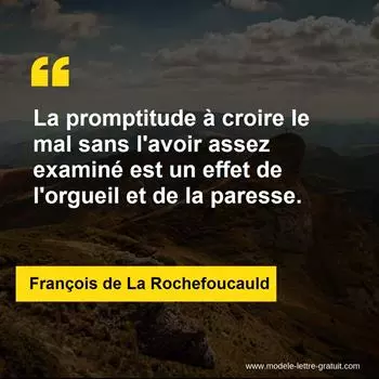 Citation François de La Rochefoucauld