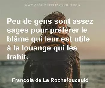 Citation de François de La Rochefoucauld
