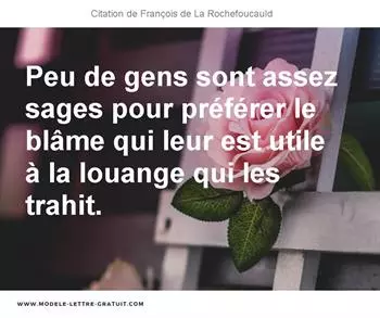 Citations François de La Rochefoucauld