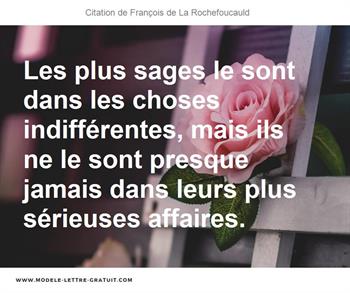 Citations François de La Rochefoucauld