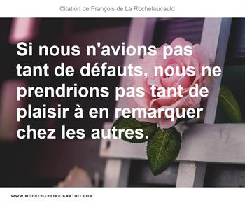 Citations François de La Rochefoucauld