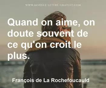 Citation de François de La Rochefoucauld