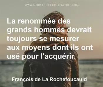 Citation de François de La Rochefoucauld