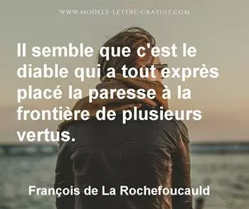 Citation de François de La Rochefoucauld