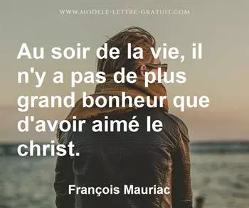 Citation de François Mauriac