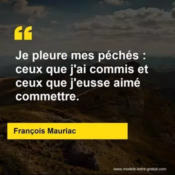 Citation François Mauriac