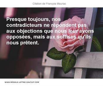 Citations François Mauriac