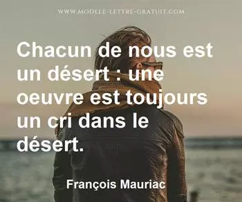Citation de François Mauriac