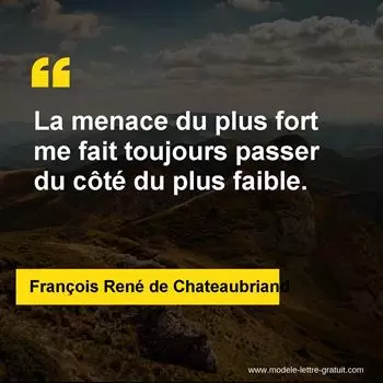 Citation François René de Chateaubriand