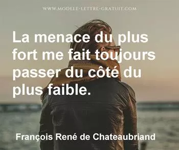 Citation de François René de Chateaubriand