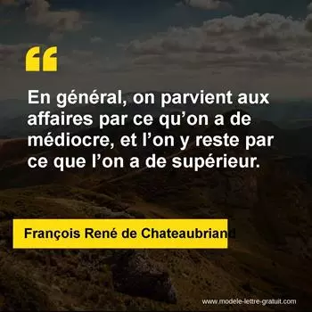 Citation François René de Chateaubriand