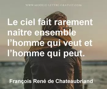 Citation de François René de Chateaubriand