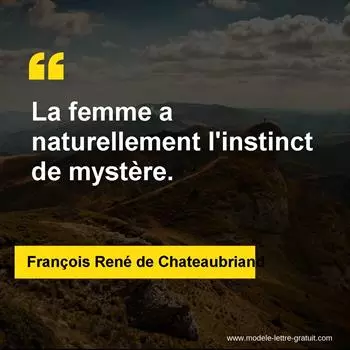 Citation François René de Chateaubriand