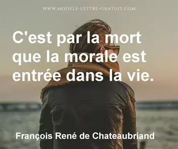 Citation de François René de Chateaubriand