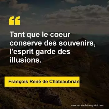 Citation François René de Chateaubriand