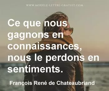 Citation de François René de Chateaubriand