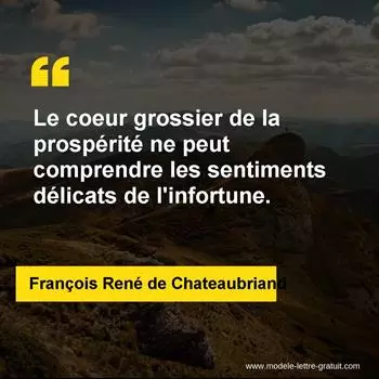 Citation François René de Chateaubriand