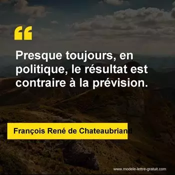Citation François René de Chateaubriand