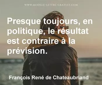 Citation de François René de Chateaubriand