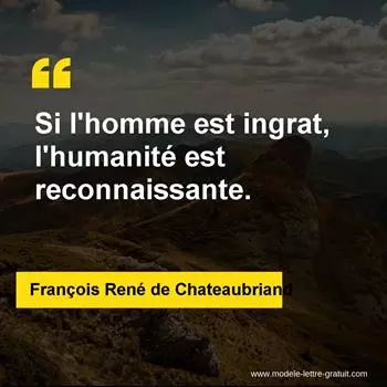 Citation François René de Chateaubriand