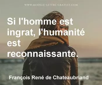 Citation de François René de Chateaubriand