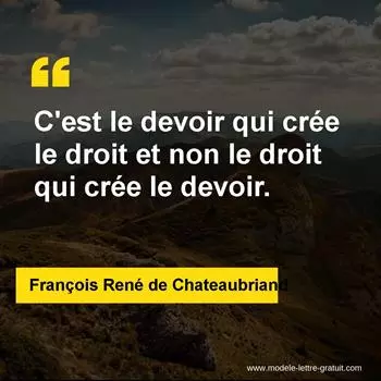 Citation François René de Chateaubriand