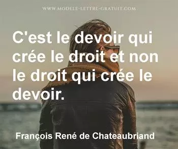 Citation de François René de Chateaubriand