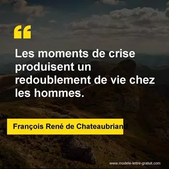 Citation François René de Chateaubriand