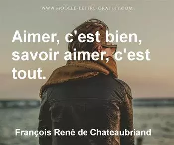 Citation de François René de Chateaubriand
