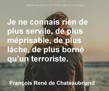 Citation de François René de Chateaubriand