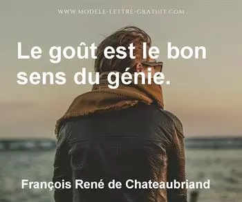 Citation de François René de Chateaubriand