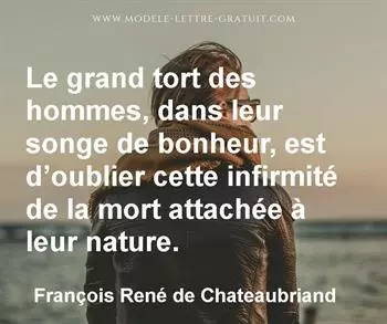 Citation de François René de Chateaubriand
