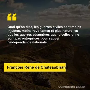 Citation François René de Chateaubriand