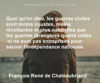 Citation de François René de Chateaubriand