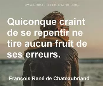 Citation de François René de Chateaubriand