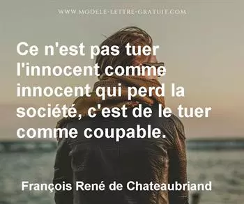 Citation de François René de Chateaubriand