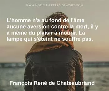 Citation de François René de Chateaubriand