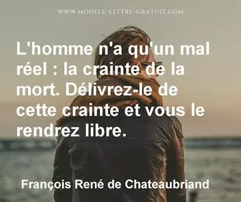 Citation de François René de Chateaubriand