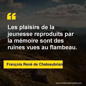 Citation François René de Chateaubriand